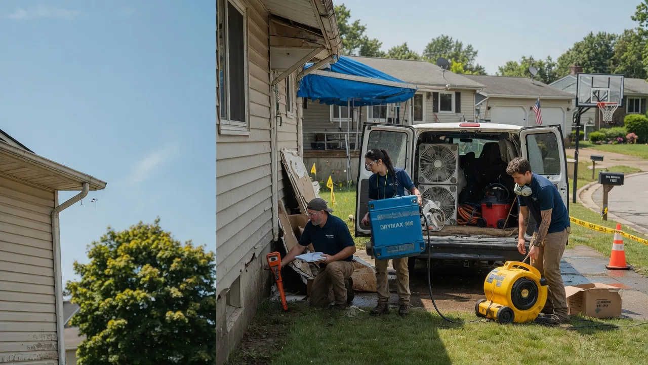 Ceiling Leak Cleanup in Johnstown, OH near me